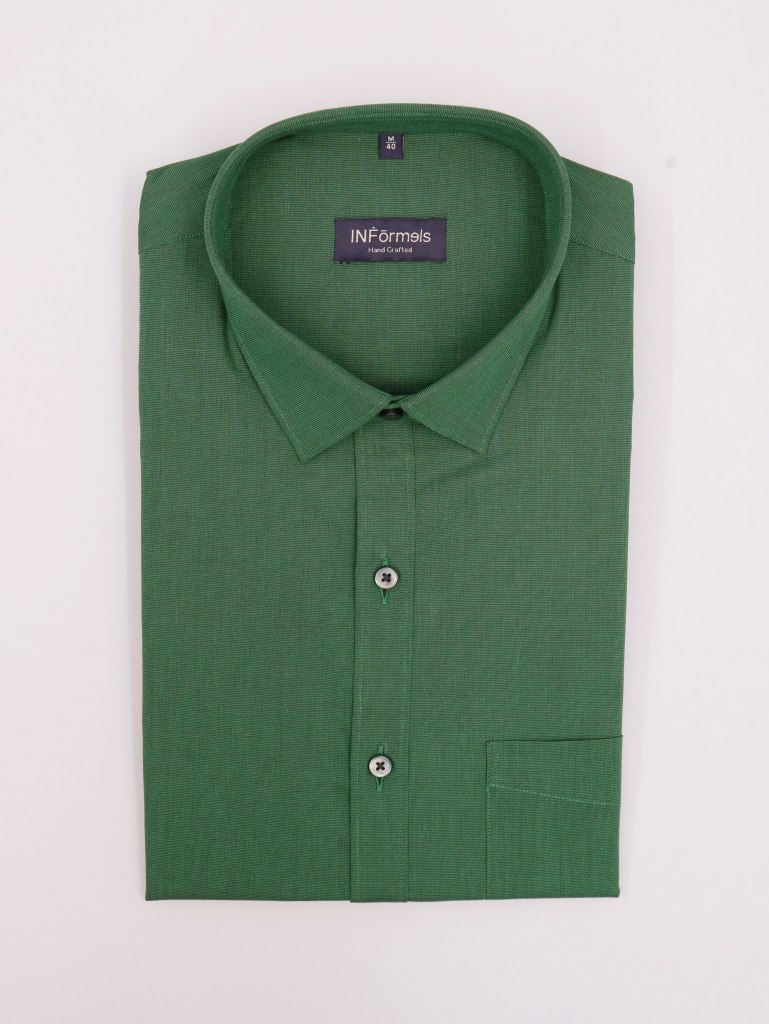 Jamus Forest Green Plain Shirt