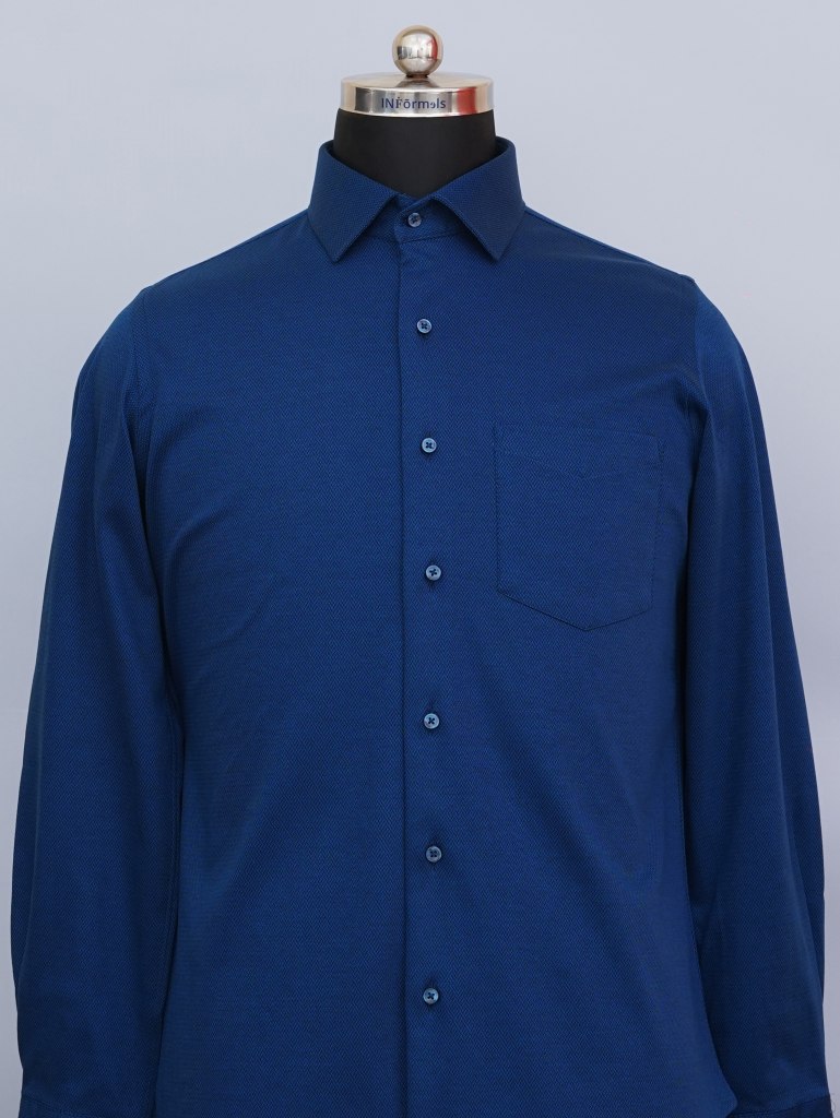Sapphire Sheen Royal Blue Dobby Shirt