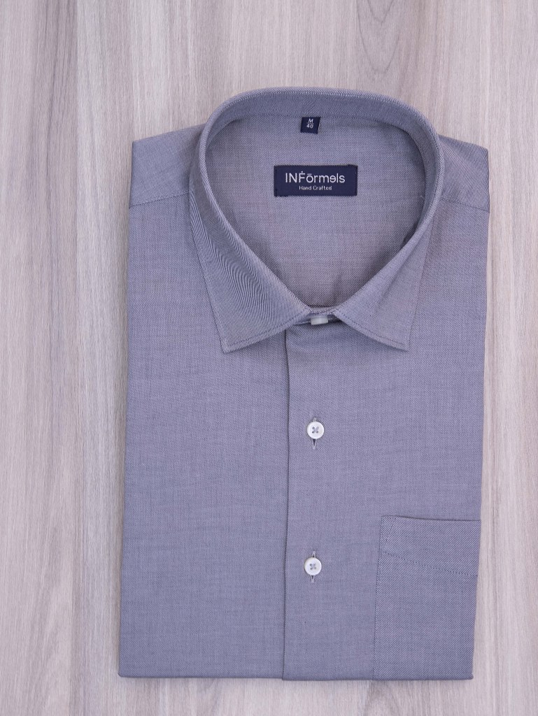 Slate grey twill shirt