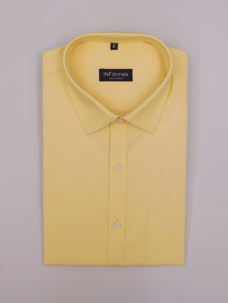 Sonny Light Yellow Plain Shirt