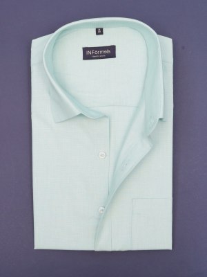Garrett Pale Turquoise Aqua Plain Shirt