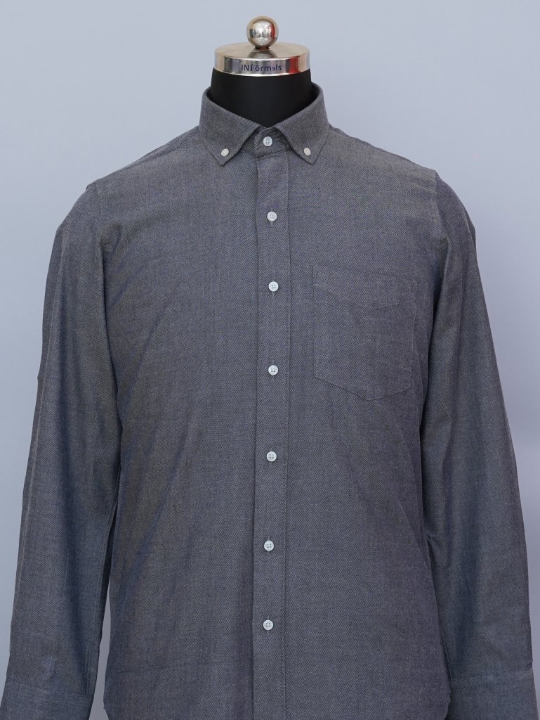 Urban Charcoal Charm Twill Button Down Shirt