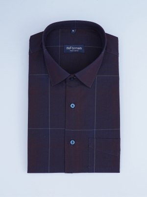 Deep Blue Hush Checks Shirt