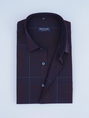 Deep Blue Hush Checks Shirt