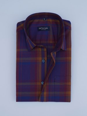 Imperial Blue Ember Checks Shirt