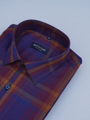 Imperial Blue Ember Checks Shirt