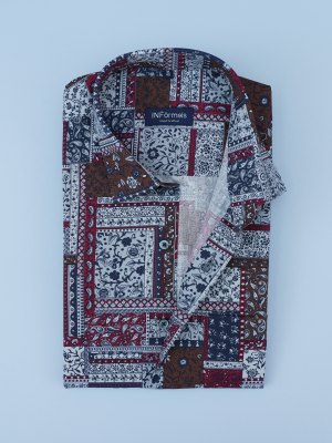 Rustic Reverie Chic Printed Shirt