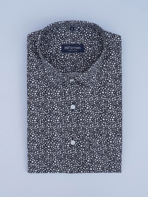 Stellar Noir Cotton Printed Shirt